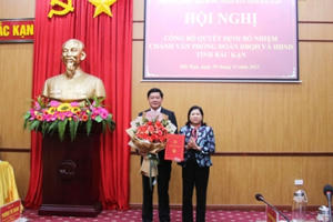 Bắc Kạn có tân Chánh Văn phòng Đoàn ĐBQH và HĐND tỉnh