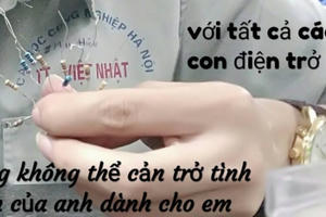 Khi sinh viên Đại học Công Nghiệp tỏ tình toàn bằng linh kiện điện tử
