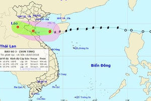 Bão đi vào Vịnh Bắc Bộ, chiều nay nhiều tỉnh mưa rất to