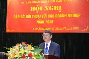 Chủ tịch UBND tỉnh Cao Bằng: Cần sự thẳng thắn, chân thành từ tâm can các doanh nghiệp