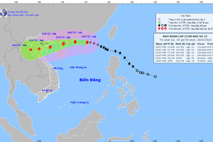 Bão mạnh áp sát Biển Đông, tâm bão cách Quảng Ninh - Hải Phòng hơn 800km, giật cấp 14