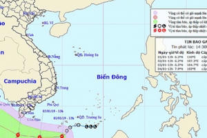 Bão số 1 đổ bộ, Côn Đảo đến Phú Quốc trong vùng nguy hiểm
