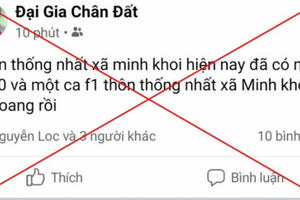 Đăng tin bịa đặt trên facebook, nhiều cá nhân ở Thanh Hóa bị xử phạt