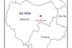 Động đất mạnh 2.7 độ xảy ra trong đêm tại huyện miền núi Hà Tĩnh
