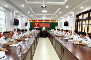 Tư lệnh Cảnh sát biển kiểm tra công tác chuẩn bị ra quân huấn luyện