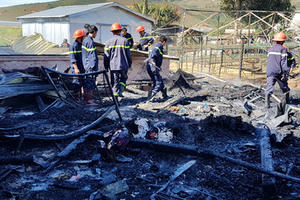 Lâm Đồng: Ngày đầu năm mới “bà hỏa” đã thiêu rụi 4 căn nhà