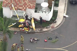 Rơi trực thăng tại Mỹ, ít nhất 3 người thiệt mạng