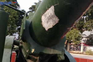 Nhiều nghi vấn xung quanh chất lượng khẩu pháo đồng tại di tích pháo đài Xuân Tảo