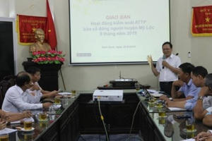 Nam Định: Kiểm soát an toàn thực phẩm bữa cỗ tập trung đông người