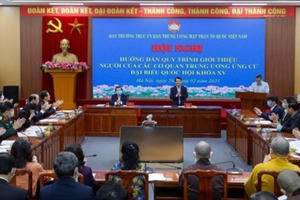 3 bước giới thiệu người ứng cử đại biểu Quốc hội ở Trung ương