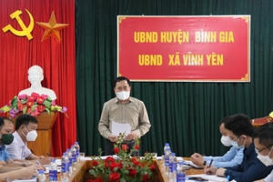 Chủ tịch UBND Lạng Sơn: Tập trung đẩy nhanh thi công các công trình trọng điểm tại huyện Bình Gia