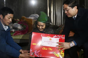 Chủ tịch UBND tỉnh Lào Cai Trịnh Xuân Trường thăm và chúc tết tại huyện Mường Khương