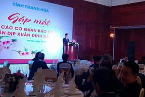 Tỉnh Thanh Hóa gặp mặt các cơ quan báo chí nhân dịp Xuân Đinh Dậu 2017
