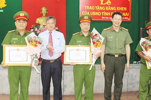 Công an TP Biên Hòa được tỉnh Đồng Nai khen thưởng đột xuất