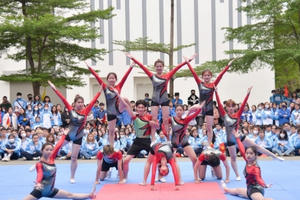 Ngày chạy Olympic toàn dân đầy sôi động tại trường Đại học Văn hóa Hà Nội