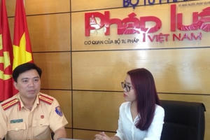 Trực tuyến với lãnh đạo CSGT Hà Nội về Nghị định 46