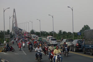 BOT Rạch Miễu xả trạm do lưu lượng phương tiện tăng đột biến