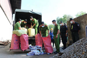 Kiên Giang tiêu hủy hơn 133.000 bao thuốc lá nhập lậu