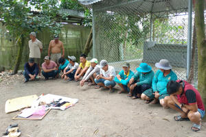 An Giang: Công an Châu Thành bắt qua tang 14 đối tượng đá gà ăn tiền