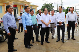 Đoàn công tác tỉnh Kiên Giang kiểm tra, khảo sát và làm việc tại huyện Vĩnh Thuận