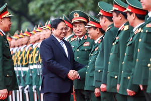 Thủ tướng thăm, làm việc với Học viện Quốc phòng