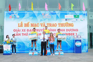 Tân Hiệp Phát đồng hành cùng giải xe đạp Truyền hình Bình Dương