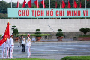 Xúc động lễ chào cờ tại Quảng trường Ba Đình sáng 2/9