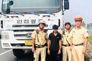 Thiếu niên 17 tuổi trộm xe ben rồi lái từ Bình Dương về miền Tây