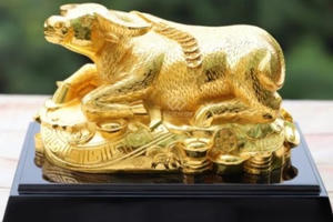 Quà Tết Tân Sửu 2021: 'Sốt' tượng trâu mạ vàng tiền triệu Quà Tết Tân Sửu 2021: 'Sốt' tượng trâu mạ vàng tiền triệu