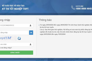 Từ hôm nay, học sinh có thể thử đăng ký thi tốt nghiệp THPT trực tuyến