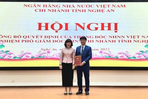Bổ nhiệm Phó Giám đốc NHNN chi nhánh Nghệ An Bổ nhiệm Phó Giám đốc NHNN chi nhánh Nghệ An