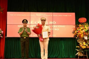 Trung tá Triệu Mạnh Tùng giữ chức Phó cục trưởng Cục An ninh mạng và Phòng, chống tội phạm sử dụng công nghệ cao