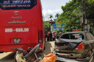 Hà Tĩnh: Tai nạn liên hoàn khiến nhiều phương tiện gặp nạn