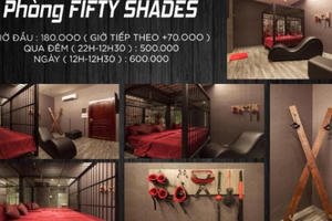 Trang trí phòng theo kiểu bạo dâm, "50 sắc thái", khách sạn ở Cần Thơ bị buộc tháo gỡ