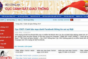 Cảnh báo Fanpage mạo danh cảnh sát đưa tin sai sự thật