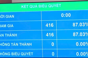 Quốc hội thông qua Luật sửa đổi, bổ sung một số điều của Luật Quốc tịch Việt Nam