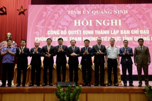 Quảng Ninh: Thành lập ban chỉ đạo về phòng, chống tham nhũng, tiêu cực