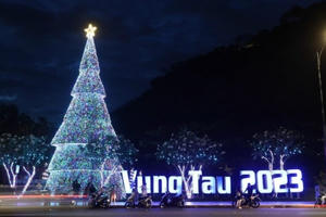 Đường phố Vũng Tàu lung linh đón Giáng sinh