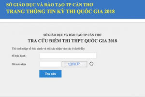 Thí sinh tại đã có thể tra cứu điểm thi THPT