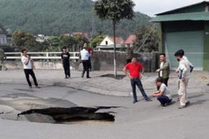 Quảng Ninh: Quốc lộ 18A sụt lún, lượn sóng, khiến nhiều người phát hoảng
