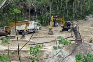 Tình trạng khai thác khoáng sản trái phép ở Hà Giang vẫn diễn ra phức tạp