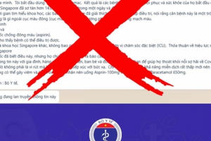 Bộ Y tế bác bỏ thông tin sai sự thật liên quan đến COVID-19 lan truyền trên mạng xã hội