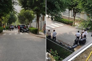 Bàng hoàng phát hiện xác bảo vệ khu đô thị Dương Nội bên vũng máu