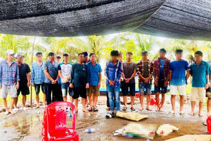 Bắt quả tang 18 đối tượng đánh bạc dưới hình thức đá gà ăn tiền