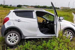 Vợ tập lái lùi thẳng VinFast Fadil xuống ruộng, chủ xe khen khung gầm, khắc phục hậu quả chỉ mất 300.000 đồng
