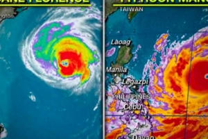 Siêu bão Mangkhut đang trên đà mạnh ngang với siêu bão Haiyan