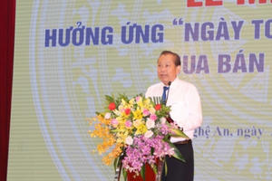 Phó Thủ tướng Thường trực dự lễ mít tinh hưởng ứng phòng chống mua bán người