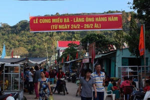 Độc đáo ngôi Đền thờ Hoàng đảo ở Thổ Chu