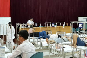 Sốt xuất huyết tiếp tục gia tăng: Bệnh viện tận dụng hội trường “biến thành” phòng bệnh Sốt xuất huyết tiếp tục gia tăng: Bệnh viện tận dụng hội trường “biến thành” phòng bệnh