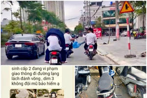 Xử lý nhóm thanh thiếu niên vi phạm giao thông qua hình ảnh người dân cung cấp